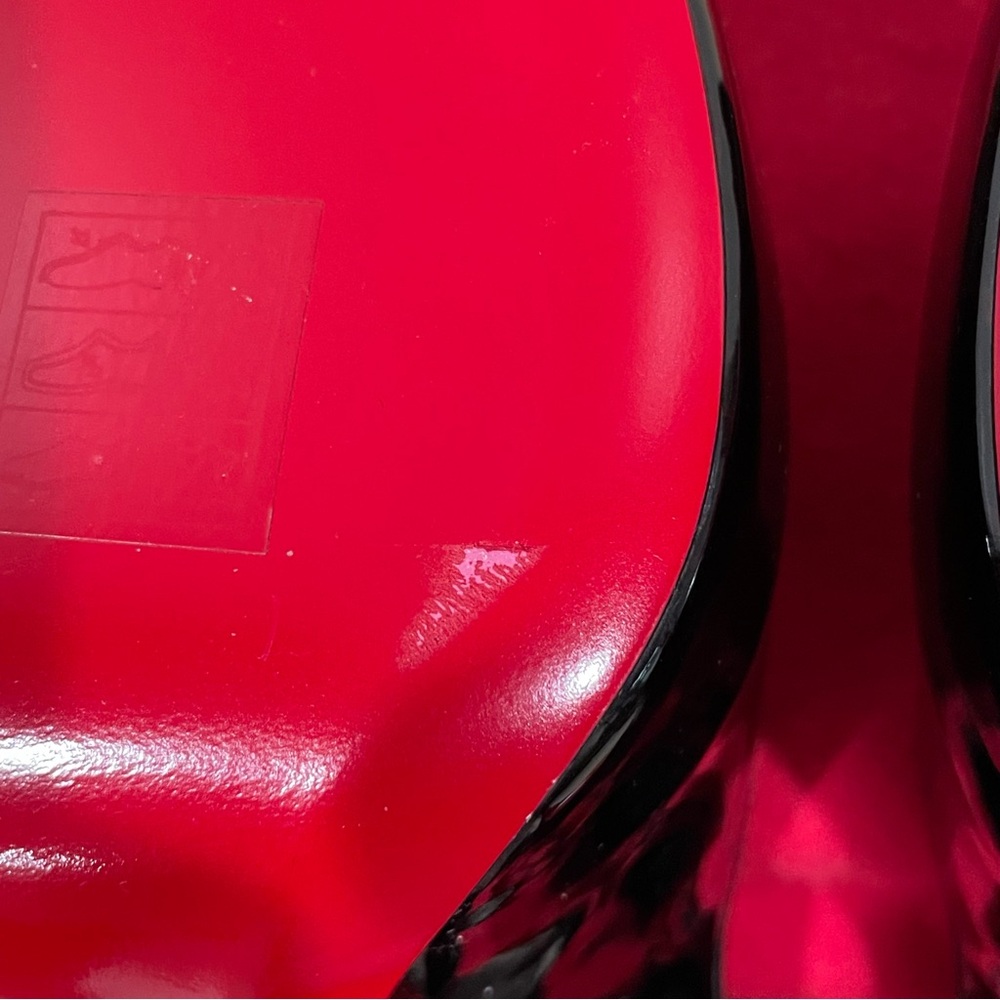 🚫sold on 3b@y🚫Christian Louboutin Hot Chick Alta 120 Patent Slingback Pumps 38.5 - Picture 14 of 15
